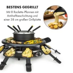 Fonduelette Raclette Und Fondue 1350W 1 Liter 38 Cm Ø Für 8 Personen -Haushaltsgeräte Rabatte 10034138 de 0003 logo