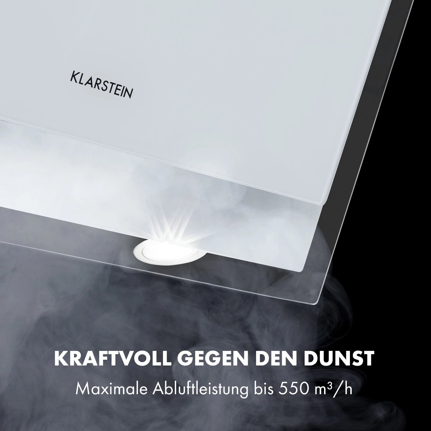 Mirage 60 Dunstabzugshaube 550 M³/h Touch-Panel Ambient EEC A++ Weiß 3 Mirage 60 Dunstabzugshaube 550 M³/h Touch-Panel Ambient EEC A++ Weiß – Bild 3