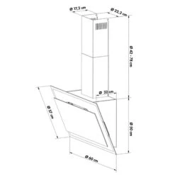 Mirage 60 Dunstabzugshaube 550 M³/h Touch-Panel Ambient EEC A++ Weiß 20 Mirage 60 Dunstabzugshaube 550 M³/h Touch-Panel Ambient EEC A++ Weiß -Haushaltsgeräte Rabatte 10034151 yy 0010 logo Klarstein Mirage 60 Dunstabzugshaube 60cm weiss
