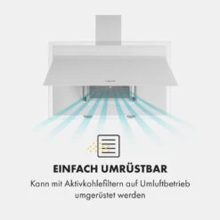 Mirage 90 Dunstabzugshaube 550 M³/h Touch-Panel Ambient EEC A++ Weiß -Haushaltsgeräte Rabatte 10034152 de 0006 logo