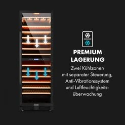 Vinovilla Grande 162 Built-in Duo Onyx Weinkühlschrank 425 Ltr 162 Fl. -Haushaltsgeräte Rabatte 10034157 de 0007 logo