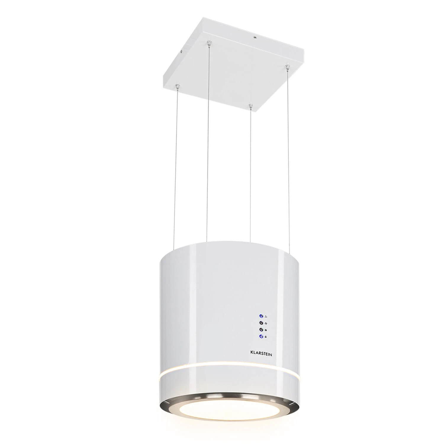 Tron Ambience Inselabzugshaube Ø38cm Umluft 540m³/h LED Weiß 1 Tron Ambience Inselabzugshaube Ø38cm Umluft 540m³/h LED Weiß