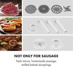 Kraftprotz Elektrischer Fleischwolf 700 W Kupfermotor Edelstahl -Haushaltsgeräte Rabatte 10034215 yy 0003 logo Klarstein Kraftprotz elektrischer Fleischwolf weiss