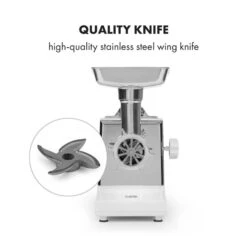 Kraftprotz Elektrischer Fleischwolf 700 W Kupfermotor Edelstahl -Haushaltsgeräte Rabatte 10034215 yy 0004 logo Klarstein Kraftprotz elektrischer Fleischwolf weiss