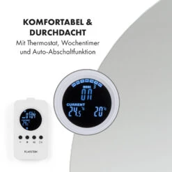 Marvel Mirror Infrarotheizung 300W Wochentimer IP54 Spiegel Rund -Haushaltsgeräte Rabatte 10034225 de 0004 logo