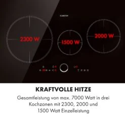 Delicatessa 80 Einbaukochfeld Induktion 3 Zonen 7400W Glaskeramik -Haushaltsgeräte Rabatte 10034243 de 0004 logo