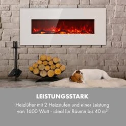 Lausanne Long Elektrischer Kamin 1600W 2 Heizstufen 128 Cm -Haushaltsgeräte Rabatte 10034250 de 0006 logo