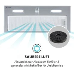 Simplica Dunstabzugshaube Einbau 70cm Abluft: 400 M³/h LED Edelstahl -Haushaltsgeräte Rabatte 10034256 de 0006 logo