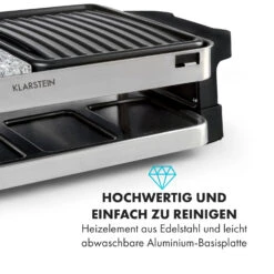 Sirloin Raclette 1500W Aluminium / Stein 8 Personen Kontroll-LED -Haushaltsgeräte Rabatte 10034275 de 0003 logo