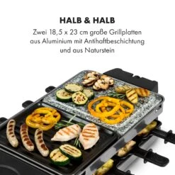 Sirloin Raclette 1500W Aluminium / Stein 8 Personen Kontroll-LED -Haushaltsgeräte Rabatte 10034275 de 0004 logo
