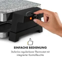 Sirloin Raclette 1500W Aluminium / Stein 8 Personen Kontroll-LED -Haushaltsgeräte Rabatte 10034275 de 0007 logo