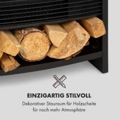 Bergamo Elektrischer Kamin 900/1800W Thermostat Holzoptik -Haushaltsgeräte Rabatte 10034397 de 0005 logo