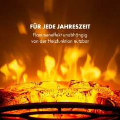 Bergamo Elektrischer Kamin 900/1800W Thermostat Holzoptik -Haushaltsgeräte Rabatte 10034397 de 0006 logo