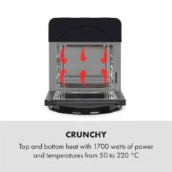 AeroVital Easy Touch Heißluftfritteuse 1700W 14l Timer 16 Programme Schwarz 10 AeroVital Easy Touch Heißluftfritteuse 1700W 14l Timer 16 Programme Schwarz -Haushaltsgeräte Rabatte 10034452 yy 0003 logo Klarstein AeroVital easy touch Fritteuse schwarz