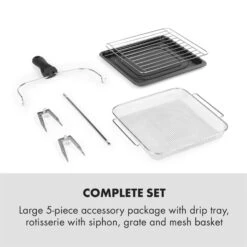 AeroVital Easy Touch Heißluftfritteuse 1700W 14l Timer 16 Programme Schwarz 14 AeroVital Easy Touch Heißluftfritteuse 1700W 14l Timer 16 Programme Schwarz -Haushaltsgeräte Rabatte 10034452 yy 0007 logo Klarstein AeroVital easy touch Fritteuse schwarz