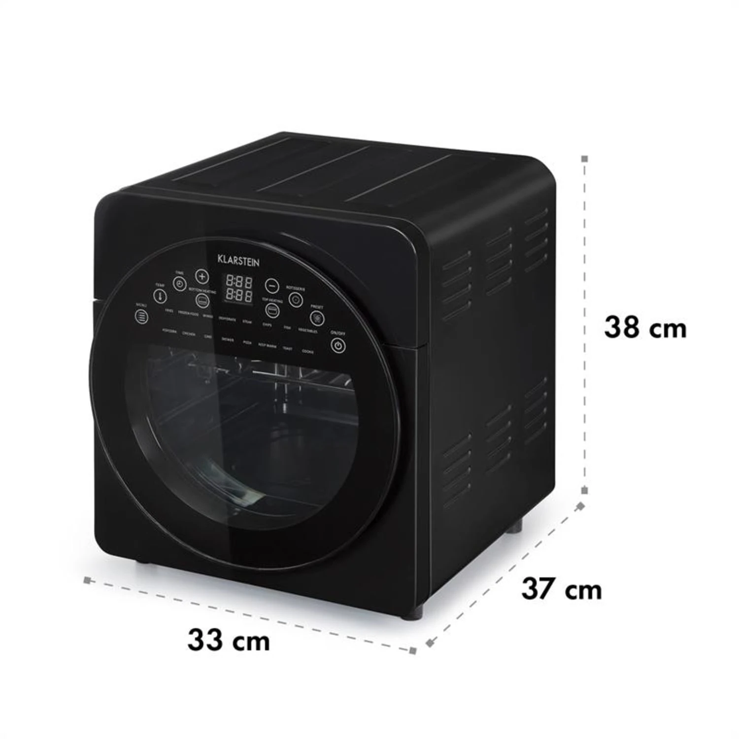 AeroVital Easy Touch Heißluftfritteuse 1700W 14l Timer 16 Programme Schwarz 8 AeroVital Easy Touch Heißluftfritteuse 1700W 14l Timer 16 Programme Schwarz – Bild 8