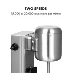 Kraftpaket Milchshake-Mixer Proteinshake 80W Edelstahl Silber -Haushaltsgeräte Rabatte 10034456 yy 0005 logo Klarstein Kraftpaket Pro Milchshake Mixer 80W