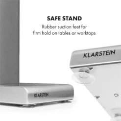 Kraftpaket Milchshake-Mixer Proteinshake 80W Edelstahl Silber -Haushaltsgeräte Rabatte 10034456 yy 0008 logo Klarstein Kraftpaket Pro Milchshake Mixer 80W