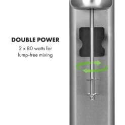 Kraftpaket II Doppel-Milchshake-Mixer Proteinshake 160W Edelstahl -Haushaltsgeräte Rabatte 10034457 yy 0003 logo Klarstein Kraftpaket II Pro Milchshake Mixer 160W