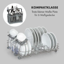 Azuria Geschirrspülmaschine 1380W 6,5L 6 Gedecke Schwarze Glasfront 14 Azuria Geschirrspülmaschine 1380W 6,5L 6 Gedecke Schwarze Glasfront -Haushaltsgeräte Rabatte 10034510 de 0003 logo
