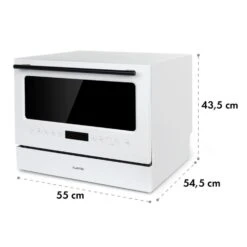 Azuria Geschirrspülmaschine 1380W 6,5L 6 Gedecke Schwarze Glasfront 22 Azuria Geschirrspülmaschine 1380W 6,5L 6 Gedecke Schwarze Glasfront -Haushaltsgeräte Rabatte 10034510 yy 0011 logo Klarstein Azuria Geschirrspuelmaschine weiss