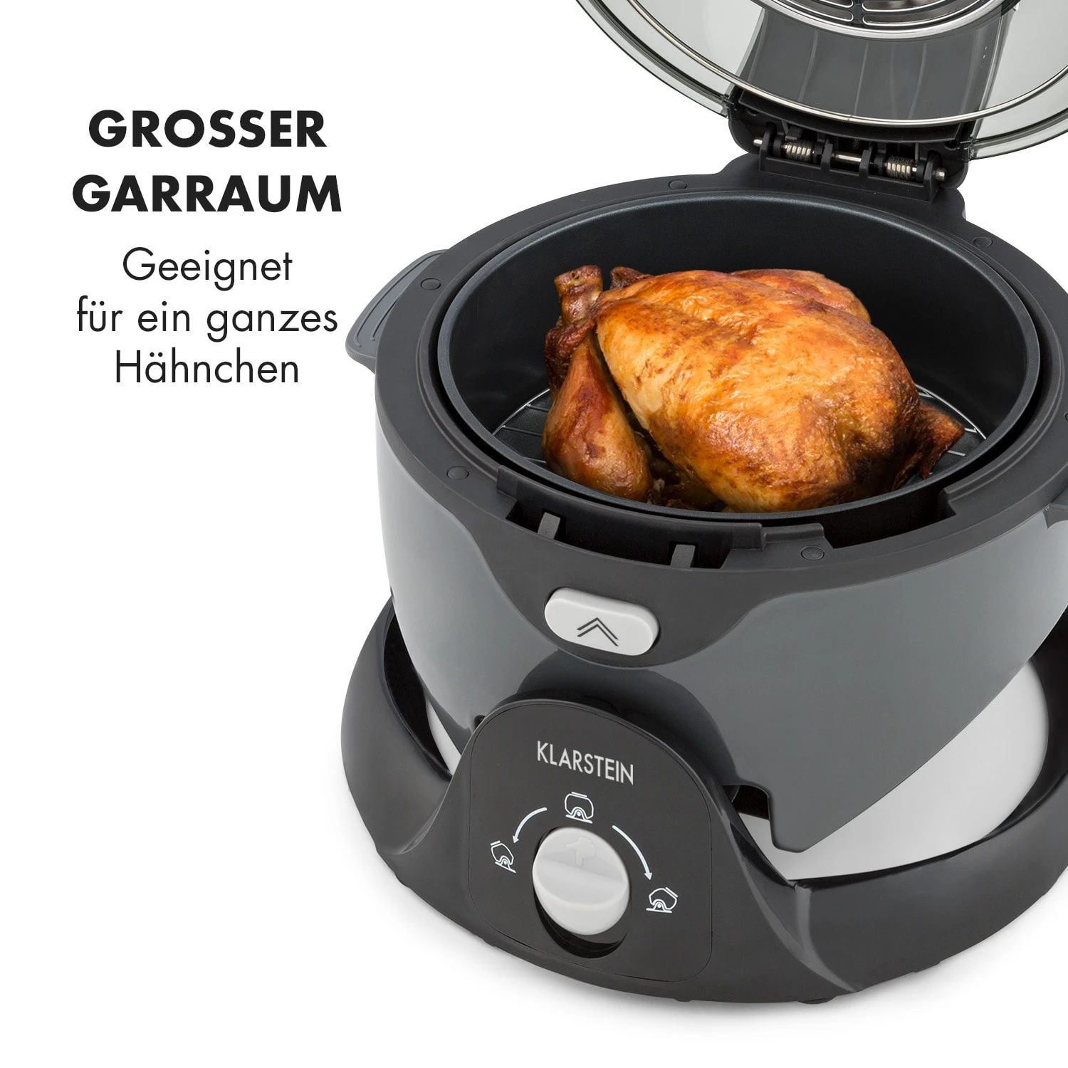 VitAir Pommesmaster Heißluftfritteuse 360° 1400W 50-240°C Timer 7 VitAir Pommesmaster Heißluftfritteuse 360° 1400W 50-240°C Timer – Bild 7