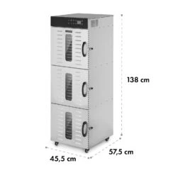 Master Jerky 550 Dörrautomat 2400W 40-90 °C 24h-Timer Edelstahl Silber -Haushaltsgeräte Rabatte 10034546 yy 0008 dimensions