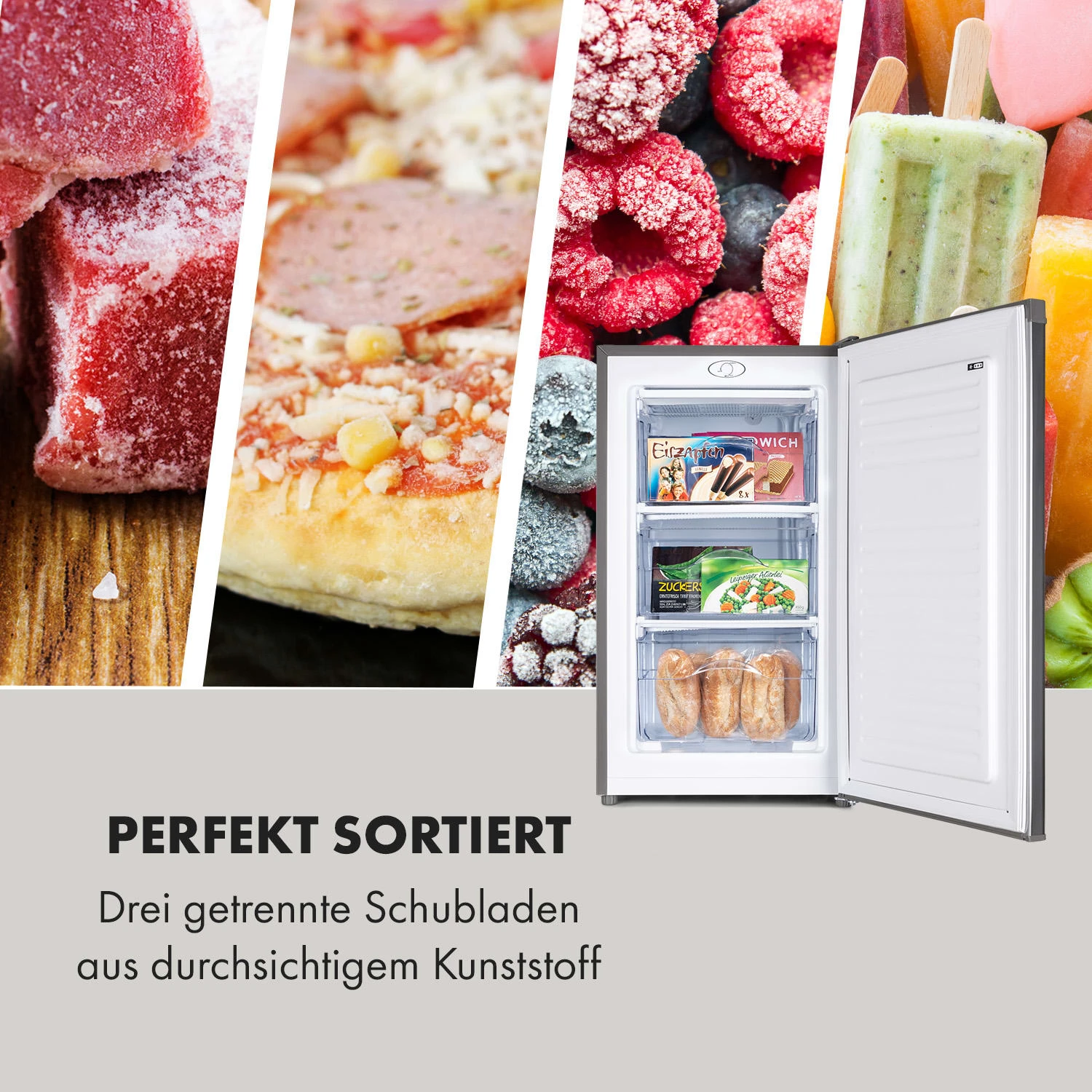 Garfield Eco L Gefrierschrank 64 Liter 80 W 40 DB 3 Schubladen 5 Garfield Eco L Gefrierschrank 64 Liter 80 W 40 DB 3 Schubladen – Bild 5