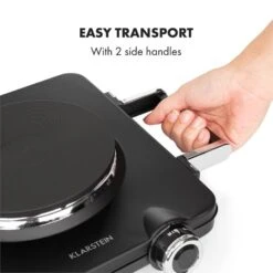 Cookorama Doppelkochplatte 1900-2250 W 150/180 Mm Ø 5 Stufen Schwarz -Haushaltsgeräte Rabatte 10034573 yy 0006 logo Klarstein Cookorama Doppelkochplatte schwarz