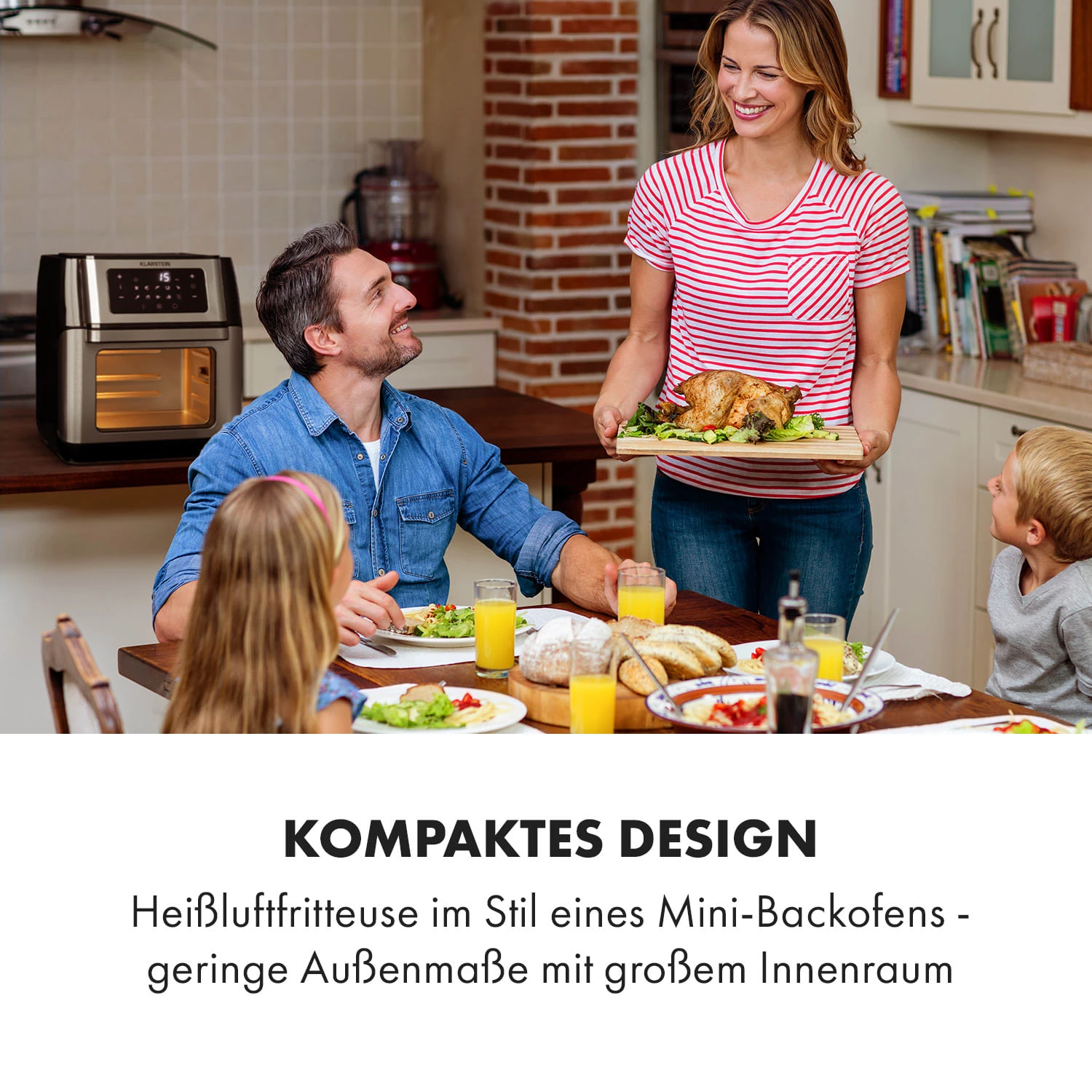 AeroVital Fry Heißluftfritteuse 1500W 10l Timer 9 Programme 2 AeroVital Fry Heißluftfritteuse 1500W 10l Timer 9 Programme – Bild 2