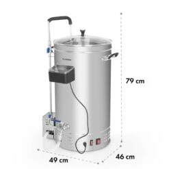 Brauheld Pro Maischekessel 3300W 45L 30-100°C Umwälzpumpe Edelstahl -Haushaltsgeräte Rabatte 10034588 yy 0009 logo Klarstein Brauheld Pro Maischekessel 45 Liter