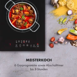 Cook N Roll Induktionskochfeld 2000W Timer 10 Stufen Bratenthermometer -Haushaltsgeräte Rabatte 10034708 de 0008 logo