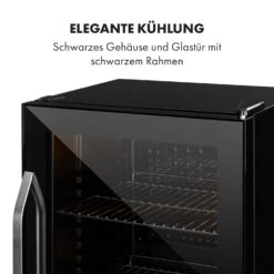 Beersafe XXL Onyx Kühlschrank 80 Liter 3 Böden Panoramaglastür -Haushaltsgeräte Rabatte 10034848 de 0007 logo