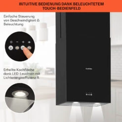 Structura Inselabzugshaube Abluft 641 M³/h Max. LED-Licht Edelstahl -Haushaltsgeräte Rabatte 10034850 de 0004 usp