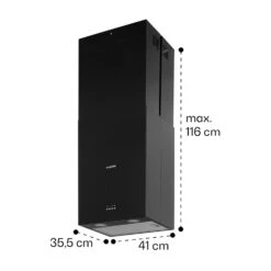 Structura Inselabzugshaube Abluft 641 M³/h Max. LED-Licht Edelstahl -Haushaltsgeräte Rabatte 10034850 yy 0011 dimensions