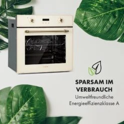 Elizabeth Einbaubackofen Retro 2200W 70L 50 - 250 °C Timer Display -Haushaltsgeräte Rabatte 10034881 de 0007 logo