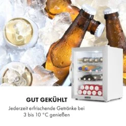 Beersafe XL Crystal White Kühlschrank 60 Liter 4 Böden Panoramaglastür Edelstahl -Haushaltsgeräte Rabatte 10034892 de 0005 logo