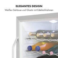 Beersafe XL Crystal White Kühlschrank 60 Liter 4 Böden Panoramaglastür Edelstahl -Haushaltsgeräte Rabatte 10034892 de 0007 logo
