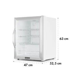 Beersafe XL Crystal White Kühlschrank 60 Liter 4 Böden Panoramaglastür Edelstahl -Haushaltsgeräte Rabatte 10034892 yy 0009 logo