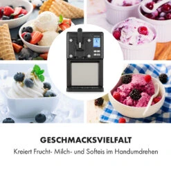 Sweet Sundae Eiscrememaschine Kompressor 1,5l Edelstahl Schwarz -Haushaltsgeräte Rabatte 10034911 de 0004 logo