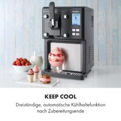 Sweet Sundae Eiscrememaschine Kompressor 1,5l Edelstahl Schwarz -Haushaltsgeräte Rabatte 10034911 de 0006 logo