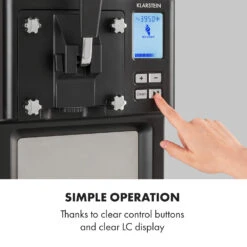 Sweet Sundae Eiscrememaschine Kompressor 1,5l Edelstahl Schwarz -Haushaltsgeräte Rabatte 10034911 uk 0007 logo Klarstein Sahnehaeubchen Eiscrememaschine schwarz