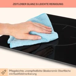 Kochheld Doppel-Induktionskochfeld 2900W Dreh-Regler Glas Schwarz -Haushaltsgeräte Rabatte 10034946 de 0008 usp