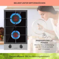 Alchemist Domino Gaskochfeld 2-flammig Aluminium-Brenner Glaskeramik -Haushaltsgeräte Rabatte 10034968 de 0003 usp
