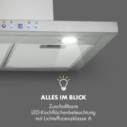 Limelight Dunstabzugshaube 60cm Wandhaube 600m³/h Edelstahl -Haushaltsgeräte Rabatte 10034976 de 0007 logo