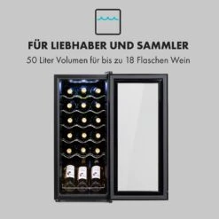 Shiraz 18 Slim Uno Weinkühlschrank 50l 18Fl Touch-Bedienfeld 5-18°C -Haushaltsgeräte Rabatte 10035026 de 0003 logo