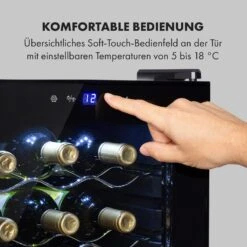 Shiraz 18 Slim Uno Weinkühlschrank 50l 18Fl Touch-Bedienfeld 5-18°C -Haushaltsgeräte Rabatte 10035026 de 0004 logo
