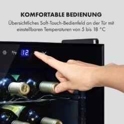 Shiraz 28 Uno Weinkühlschrank 74l 28Fl Touch-Bedienfeld 5-18°C -Haushaltsgeräte Rabatte 10035029 de 0004 logo