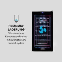 Shiraz 28 Uno Weinkühlschrank 74l 28Fl Touch-Bedienfeld 5-18°C -Haushaltsgeräte Rabatte 10035029 de 0005 logo