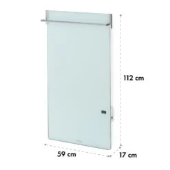 Hot Spot Crystal Spotless Smart Infrarotheizung 59x112cm 750W App-Steuerung -Haushaltsgeräte Rabatte 10035064 yy 0009 logo Klarstein HotSpotCrystal Spotless Smart IRHeizungW
